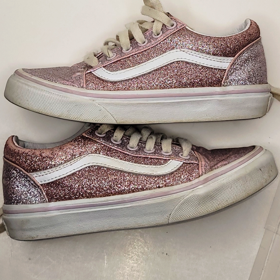 Girls Van Brand Old Skool Glitter Sneakers